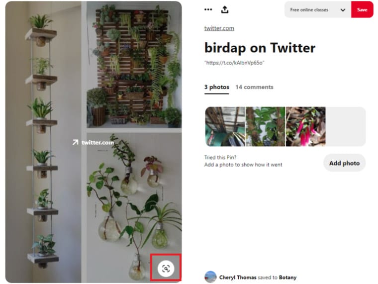 Pinterest Visual Search Tool