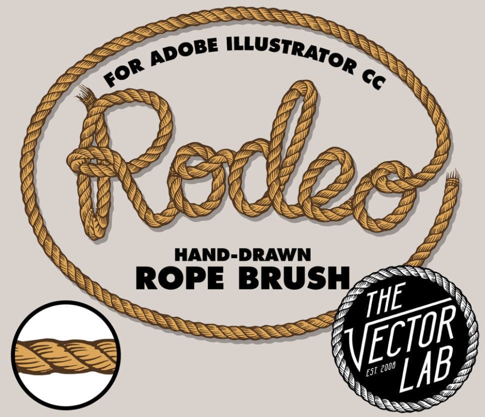 Rodeo: free Illustrator brushes