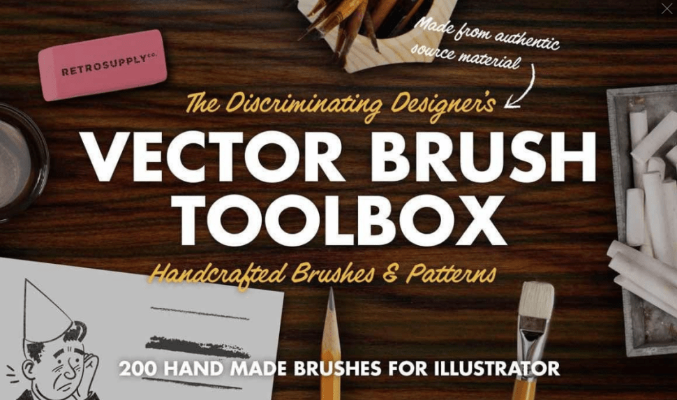 Vector brush toolbox